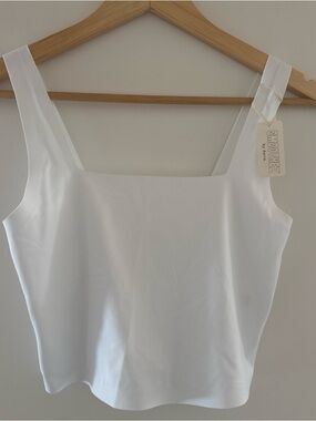 aerie Smoothiez White Tank Top